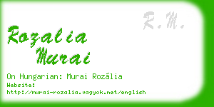 rozalia murai business card